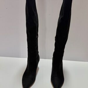 Marc Fisher Elegant Black Over the Knee Boots